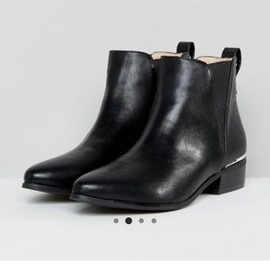 London Rebel black low heeled booties. Brand new!